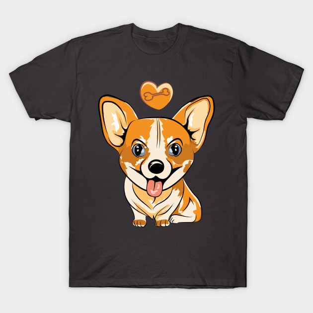 Corgi is a bone lover T-Shirt by Super print